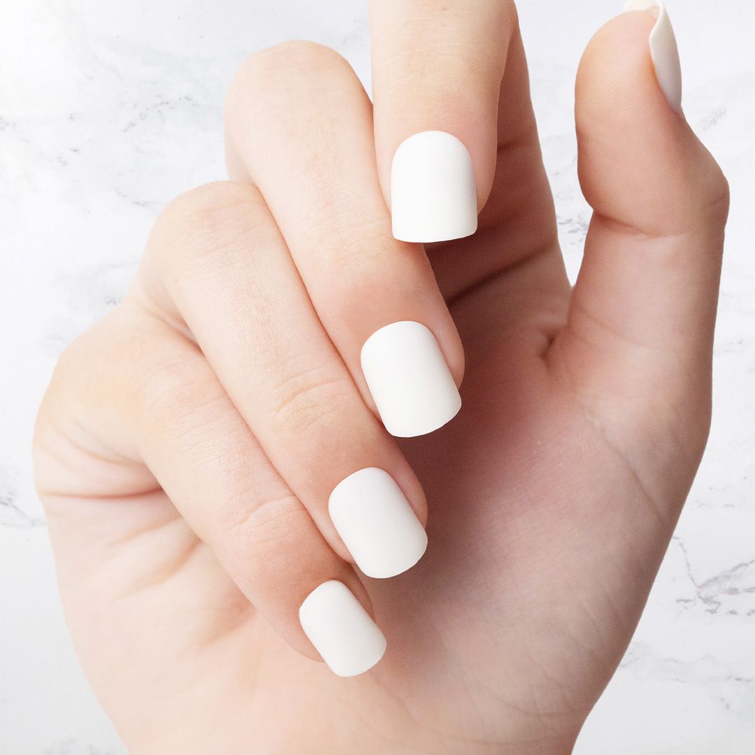 Nachhaltige Nägel – Cream – Eckig