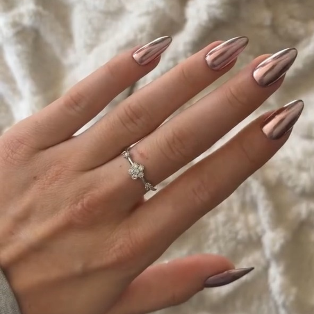 Dusty Rose – Metallisches Nagelpuder