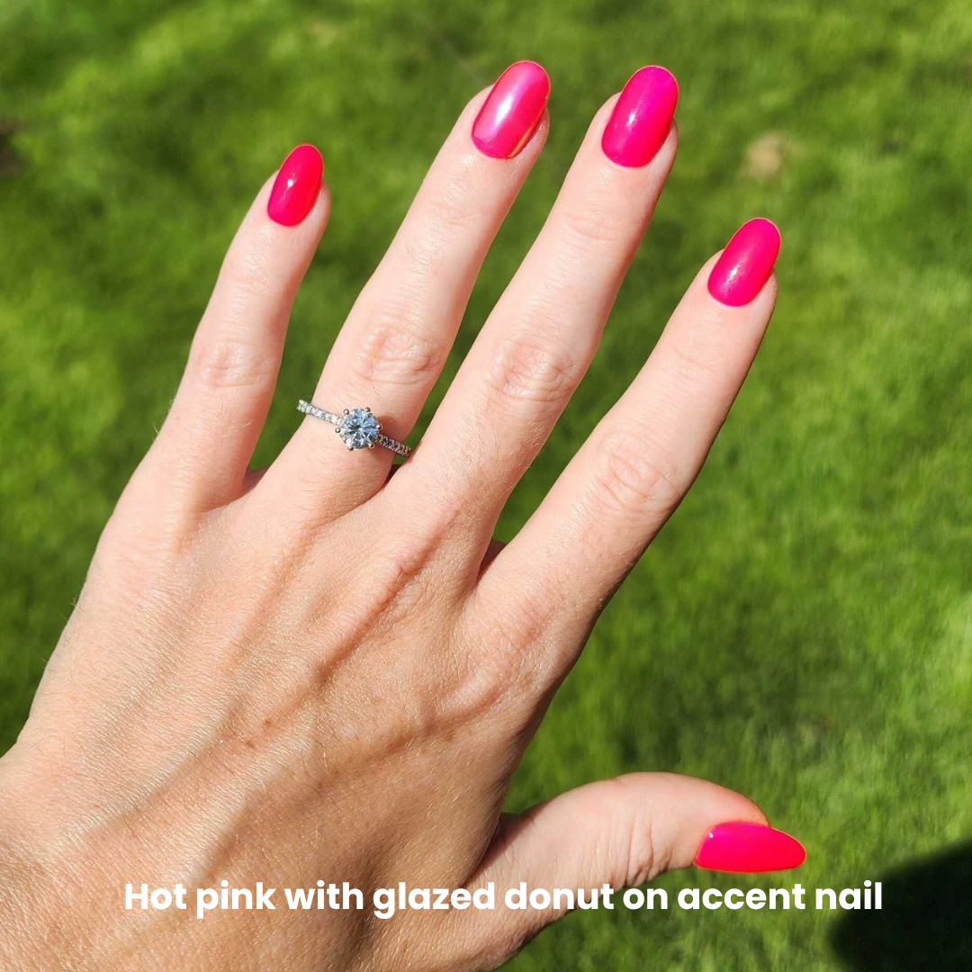 Hot Pink - Matte Nagelpuder