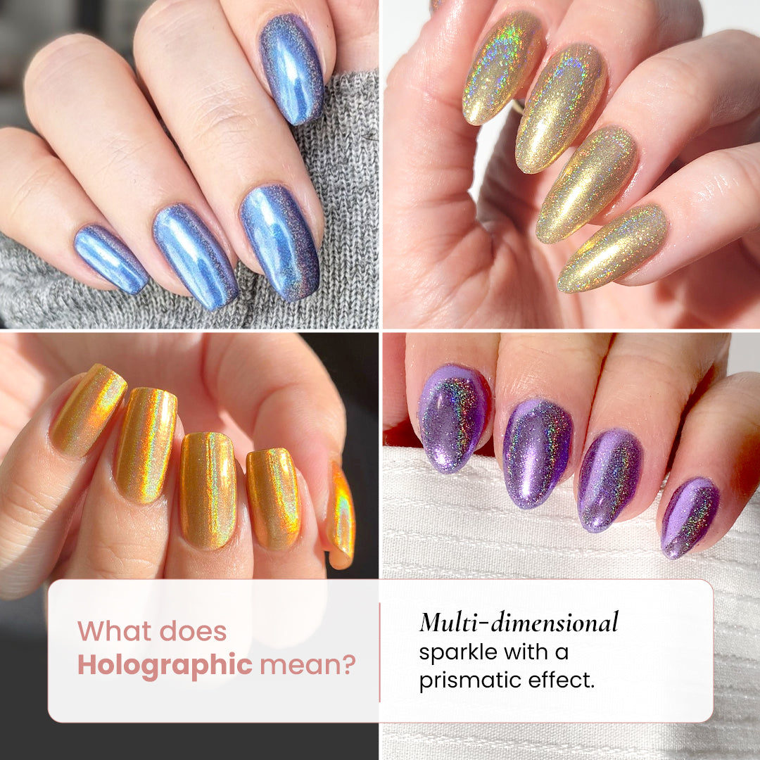 Latte - Holographisch Nagelpuder