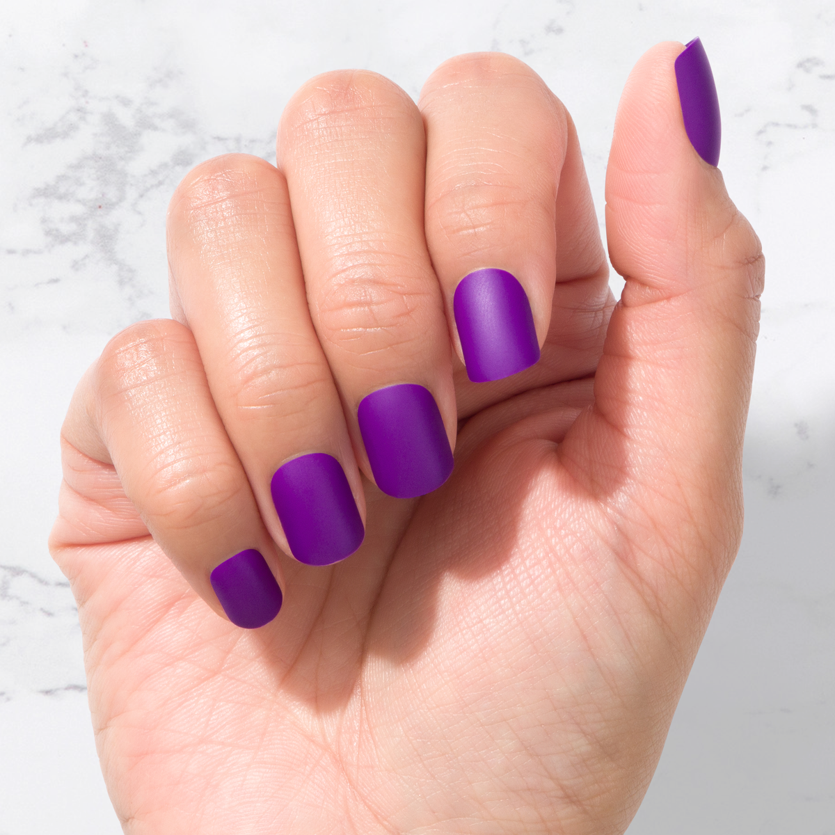 Nachhaltige Nägel – Purple Haze (Matt) – Eckig