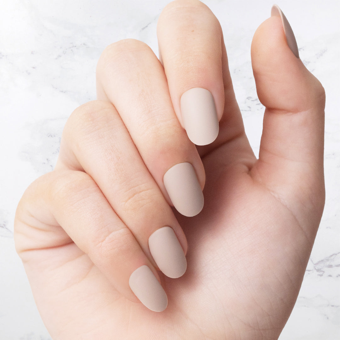 Nachhaltige Nägel – Taupe – Oval