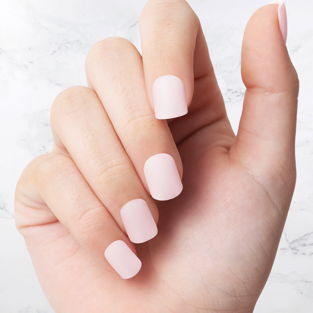 Nachhaltige Nägel – Muted Pink – Eckig