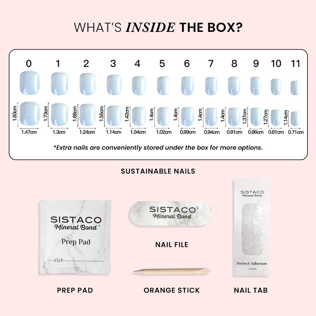 Nachhaltige Nägel – Pink Tint (Matt) – Eckig