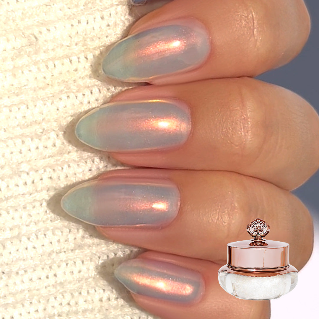 Glazed Amber – Metallisches Nagelpuder