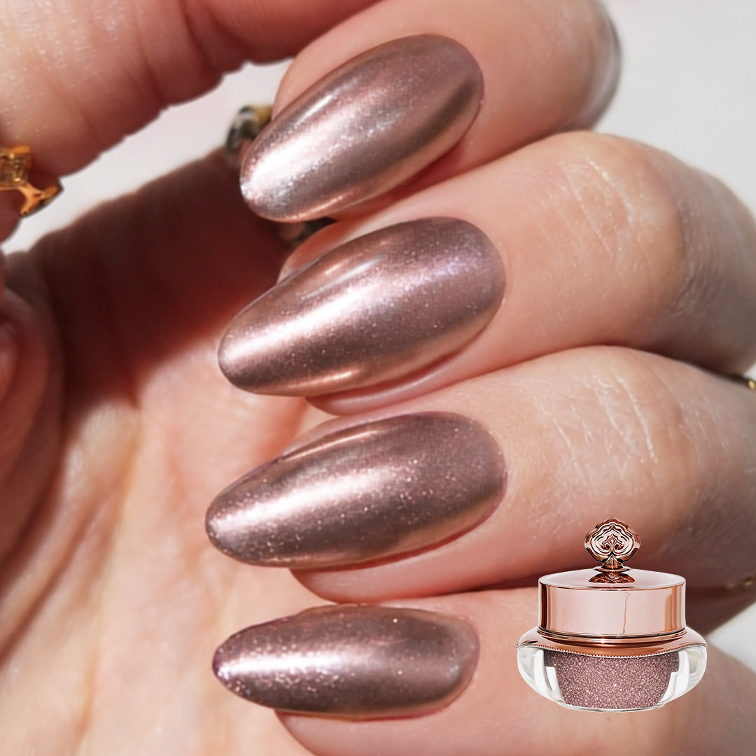 Dusty Rose – Metallisches Nagelpuder