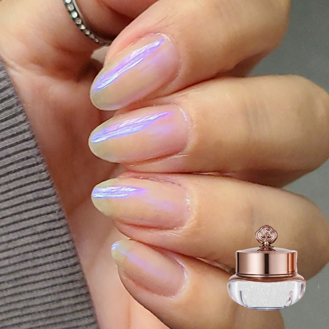 Glazed Plum – Metallisches Nagelpuder
