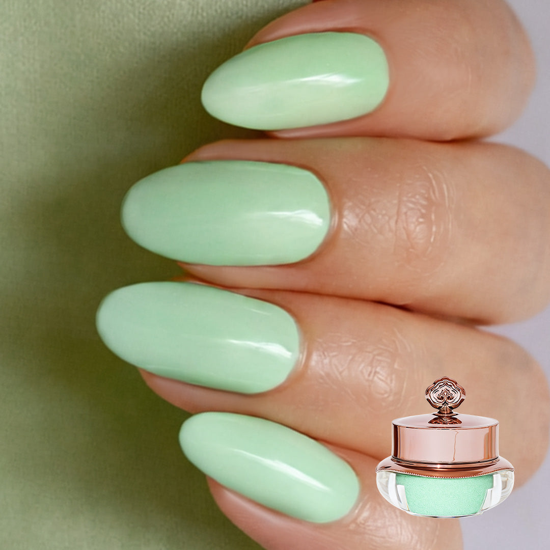 Grüner Tee – Mattes Nagelpuder