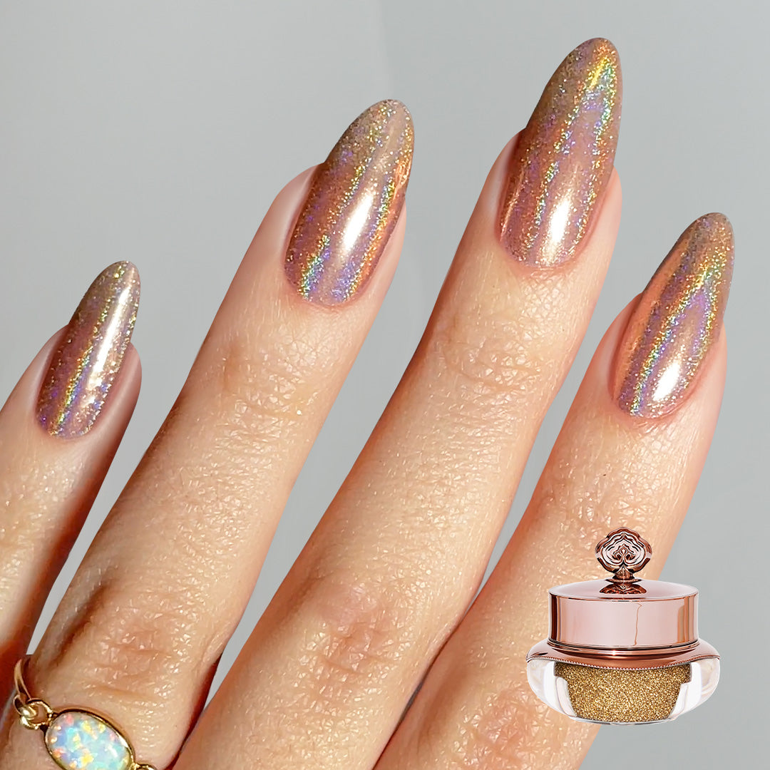 Latte - Holographisch Nagelpuder