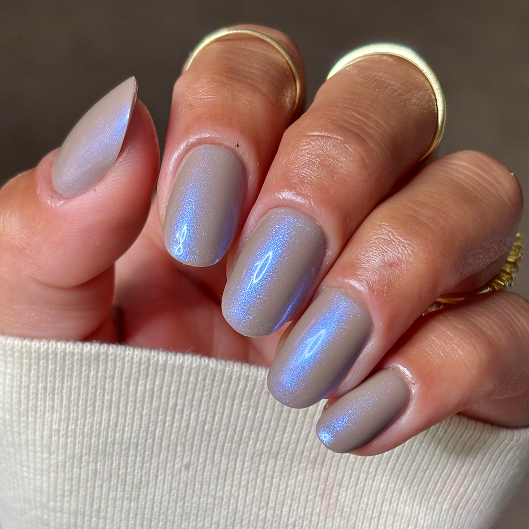 Nachhaltige Nägel – Indigo (Glasiert) – Oval