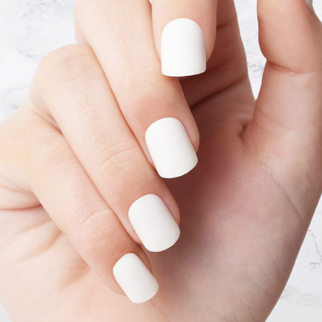 Nachhaltige Nägel – Cream – Eckig