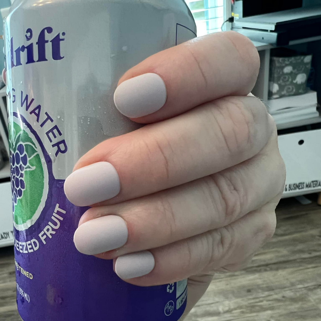 Nachhaltige Nägel – Pink Tint (Matt) – Oval