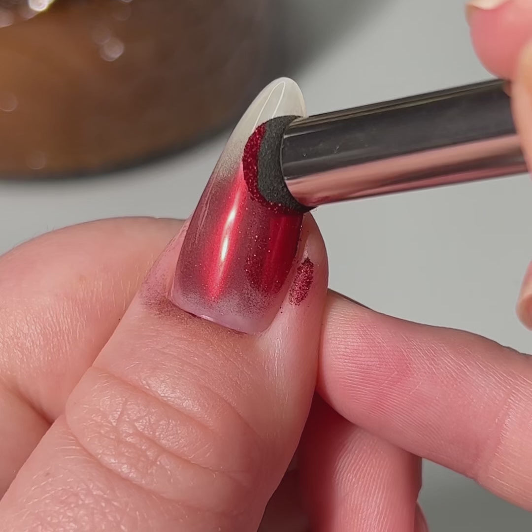 Red - Metallisch Nagelpuder
