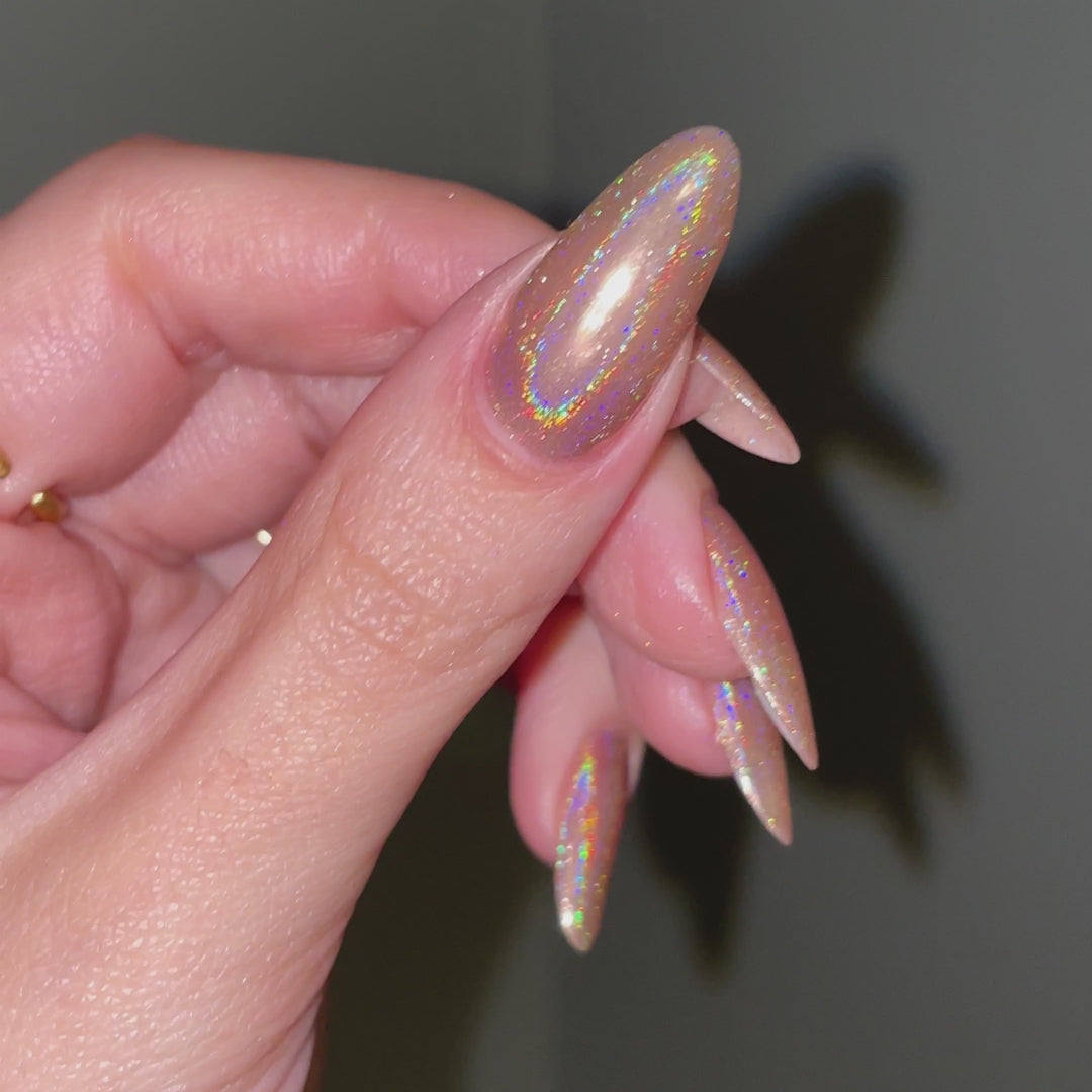 Latte - Holographisch Nagelpuder