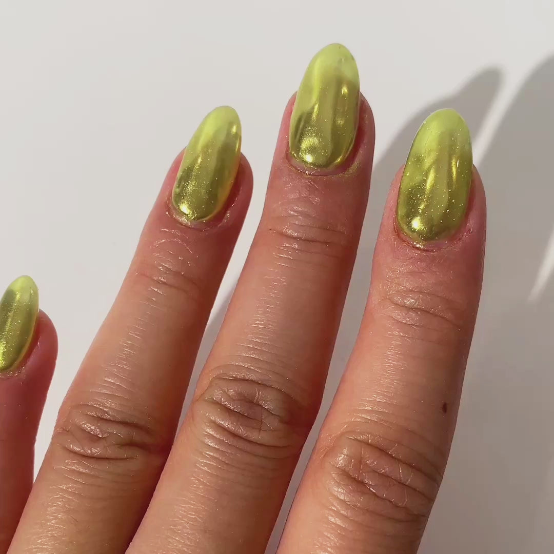 Citrus Lime – Metallisches Nagelpuder