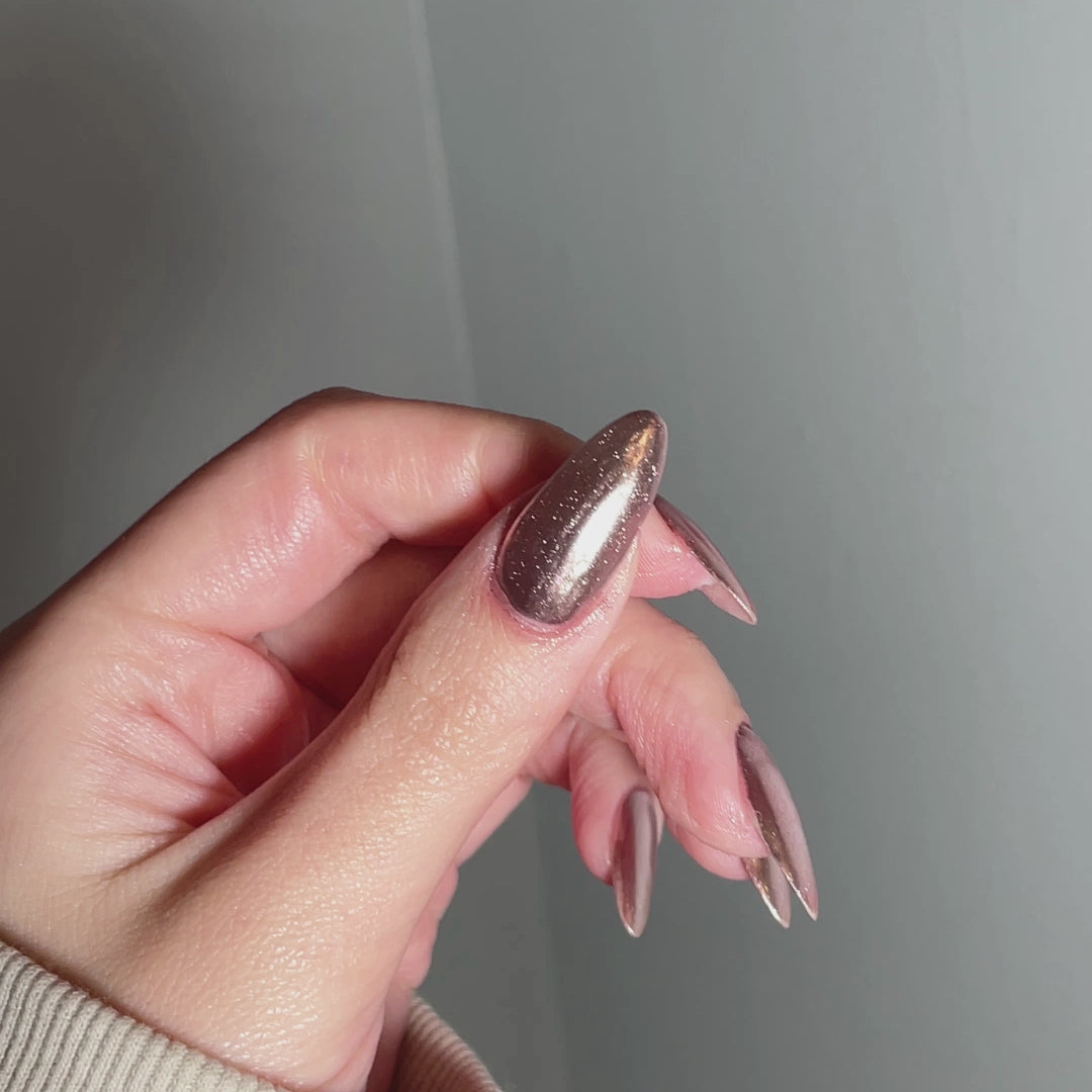 Dusty Rose – Metallisches Nagelpuder