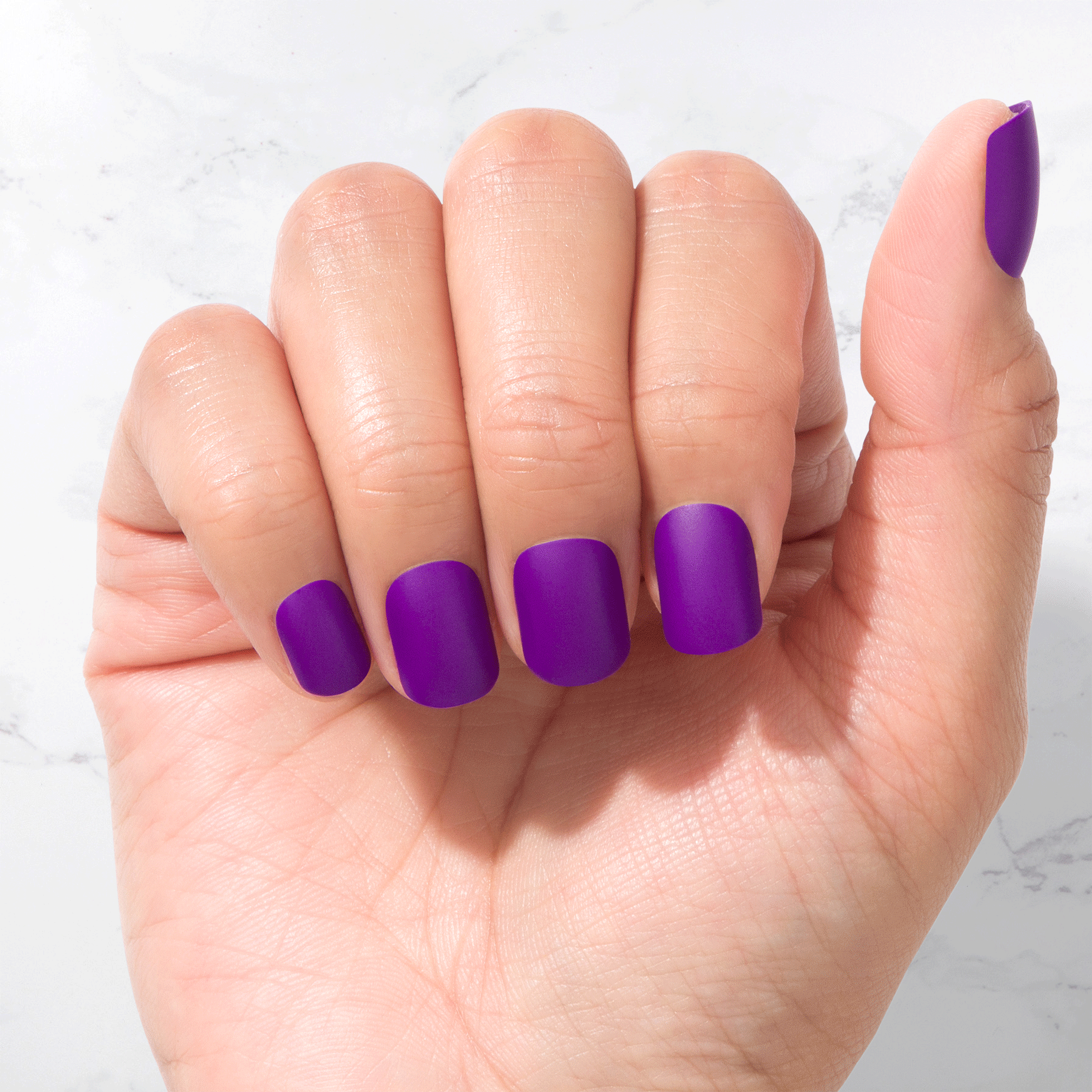 Nachhaltige Nägel – Purple Haze (Matt) – Eckig